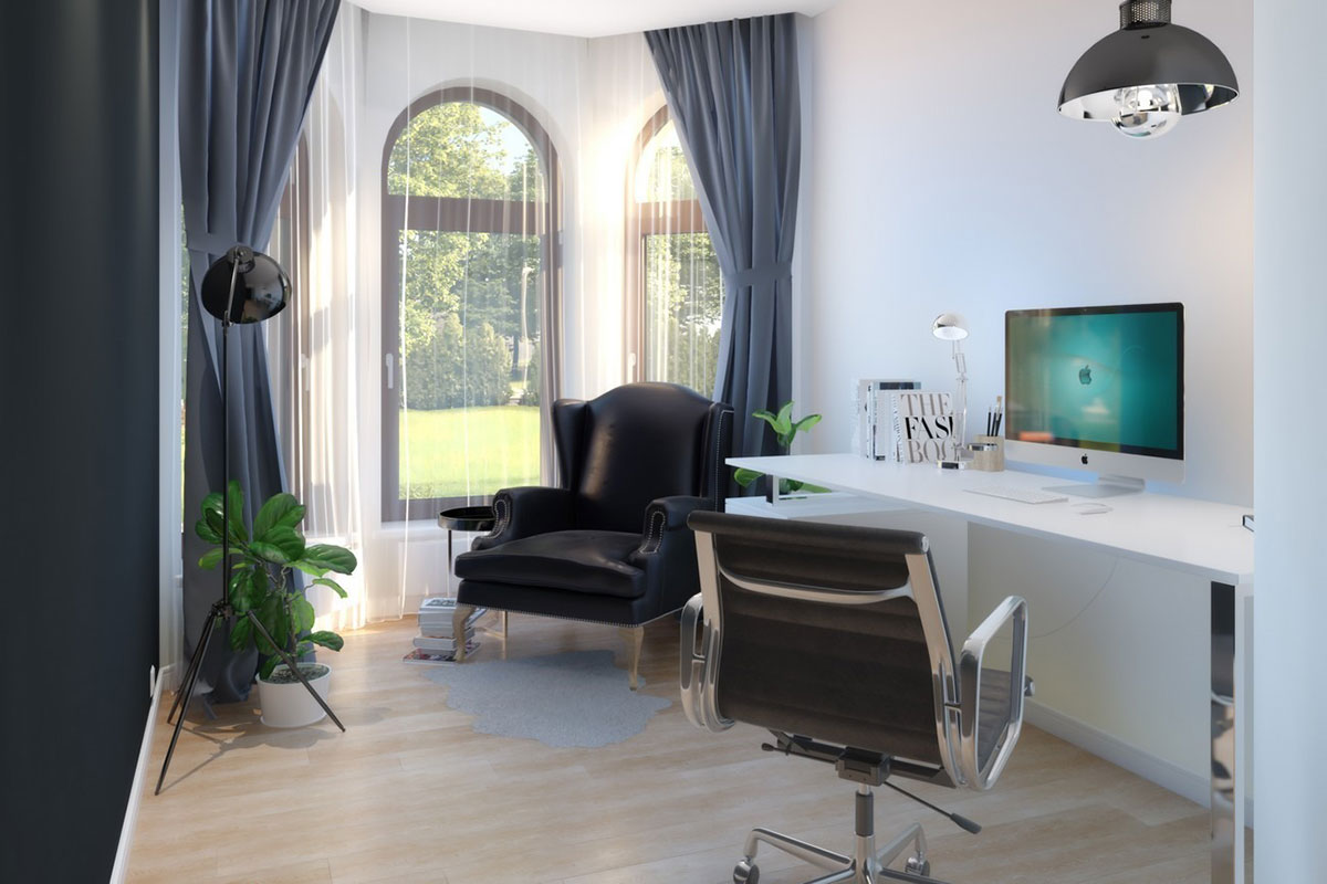 Projekt dużego domu parterowego z podwójnym garażem
