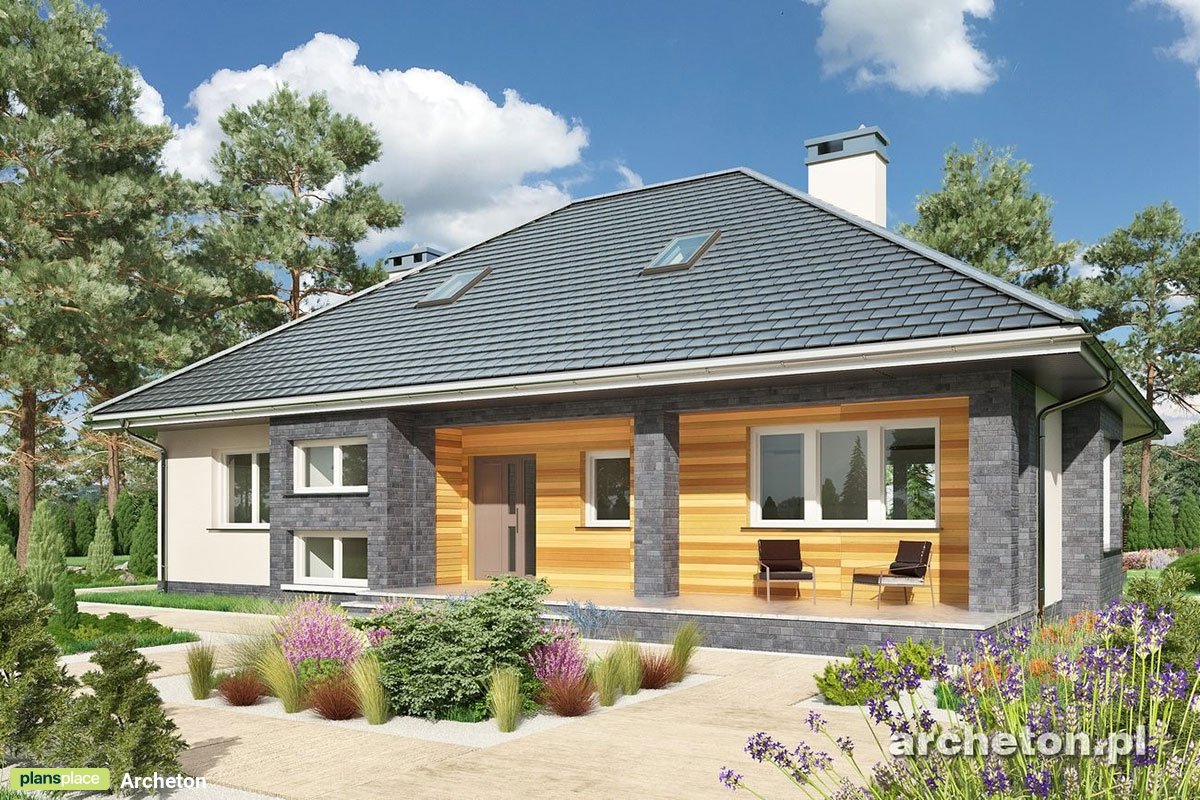 Projekt domu piętrowego z piwnicą i strychem do adaptacji