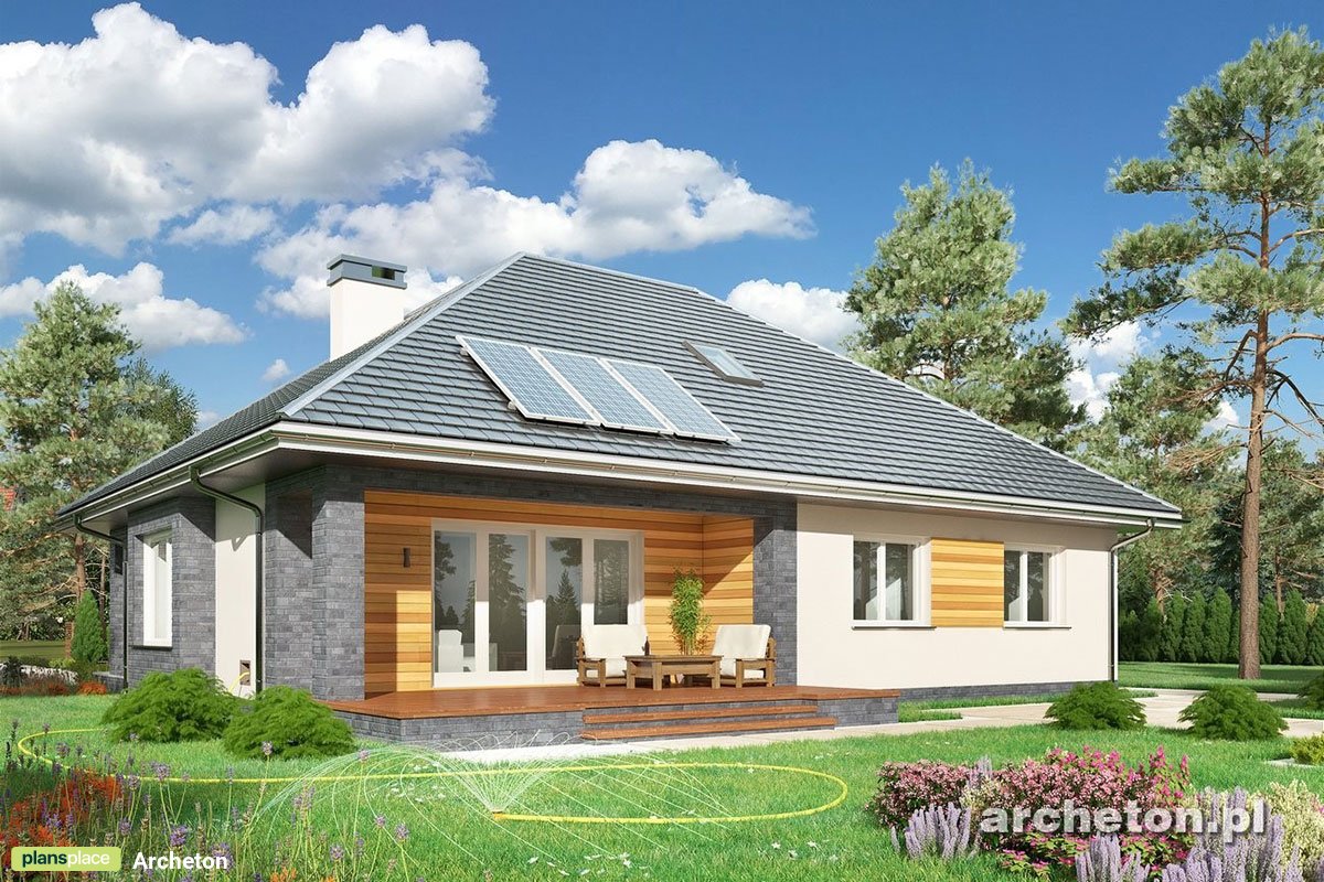 Projekt domu piętrowego z piwnicą i strychem do adaptacji