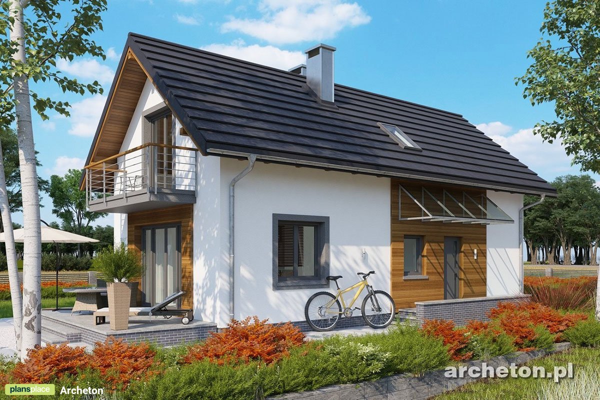 Projekt domu na wąską działkę z wejściem od południa