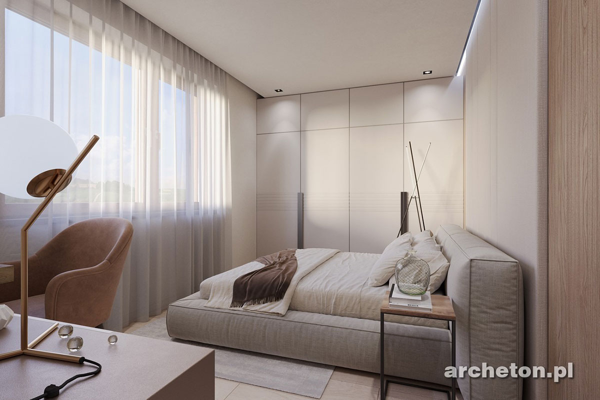 Projekt domu parterowego z pralnią i otwartą kuchnią