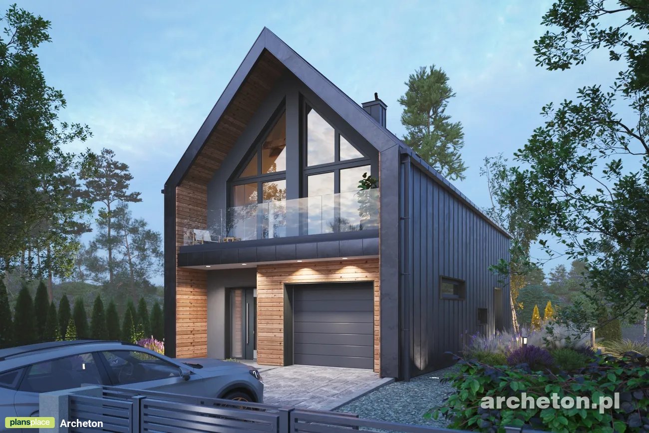 Projekt domu jednorodzinnego o pow. 128 m²: Parterowy, 4 Sypialnie, 2 Łazienki (>2.5 m2)