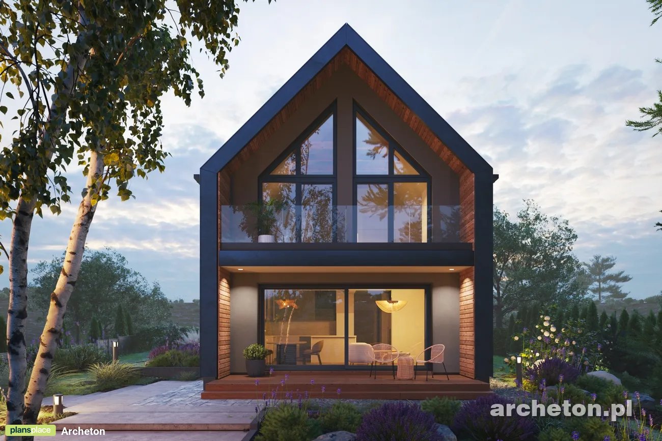 Projekt domu jednorodzinnego o pow. 128 m²: Parterowy, 4 Sypialnie, 2 Łazienki (>2.5 m2)