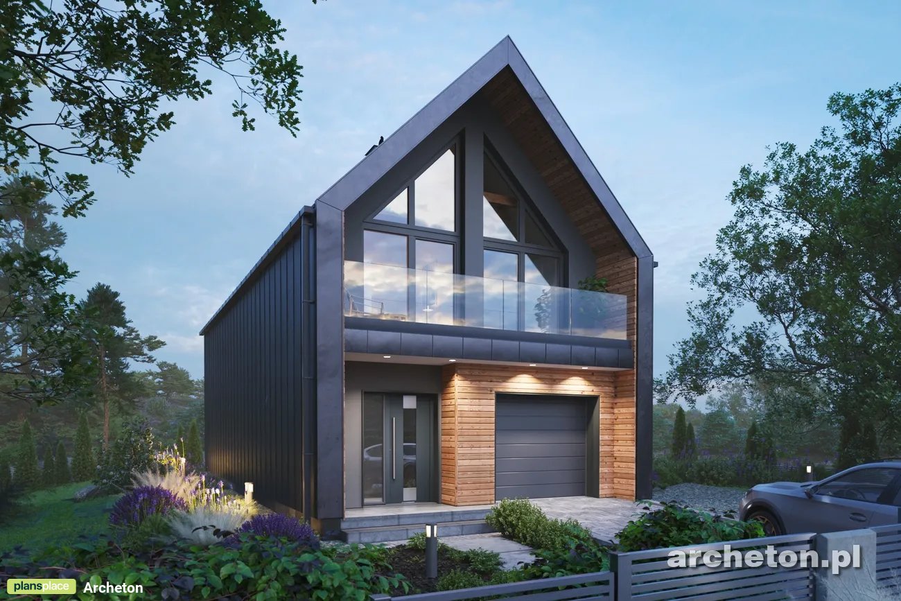 Projekt domu jednorodzinnego o pow. 128 m²: Parterowy, 4 Sypialnie, 2 Łazienki (>2.5 m2)