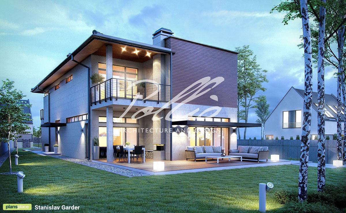 Projekt domu jednorodzinnego o pow. 39 m²: Parterowy, 4 Sypialnie, 4 Łazienki, Garaż (System metryczny)