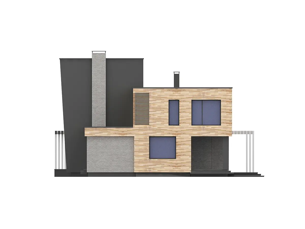 Projekt domu jednorodzinnego o pow. 461 m²: Dwupiętrowy, 6 Sypialnie, Gabinet, 5 Łazienki, Otwarta kuchnia
