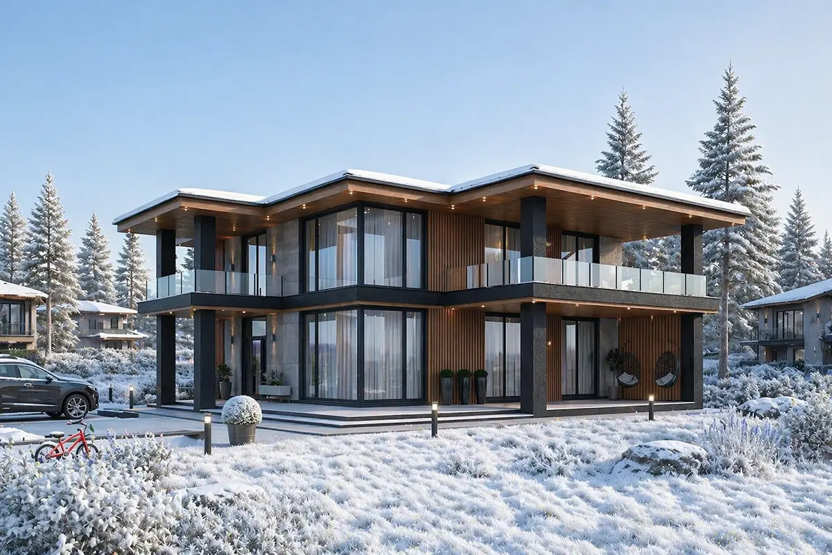 Projekt domu jednorodzinnego o pow. 194 m²: Piętrowy, 3 Sypialnie, 3 Łazienki, Otwarta kuchnia