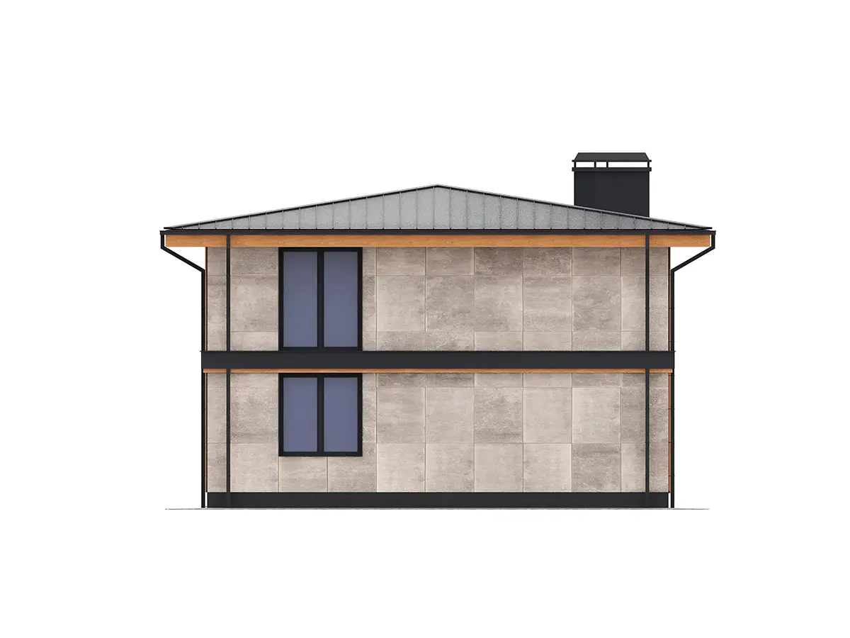 Projekt domu jednorodzinnego o pow. 193 m²: Piętrowy, 4 Sypialnie, 3 Łazienki, Otwarta kuchnia