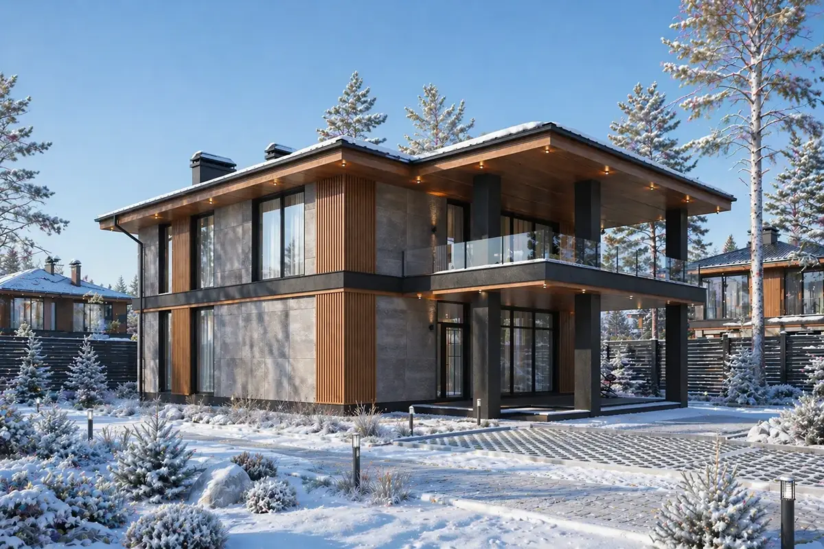 Projekt domu jednorodzinnego o pow. 193 m²: Piętrowy, 4 Sypialnie, 3 Łazienki, Otwarta kuchnia