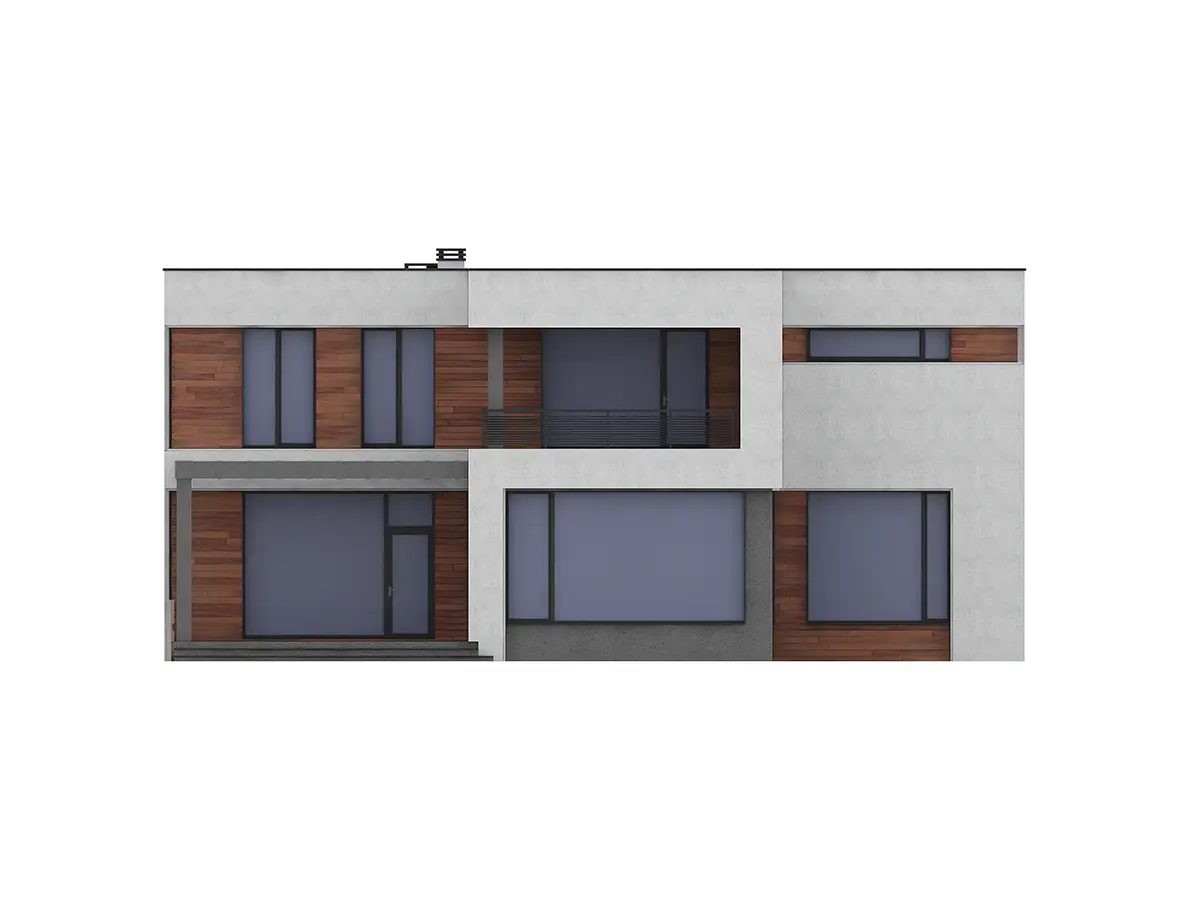 Projekt domu jednorodzinnego o pow. 351 m²: Piętrowy, 3 Sypialnie, Gabinet, 3 Łazienki, Otwarta kuchnia