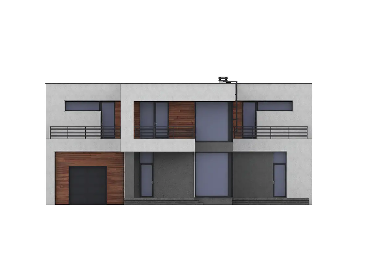 Projekt domu jednorodzinnego o pow. 351 m²: Piętrowy, 3 Sypialnie, Gabinet, 3 Łazienki, Otwarta kuchnia