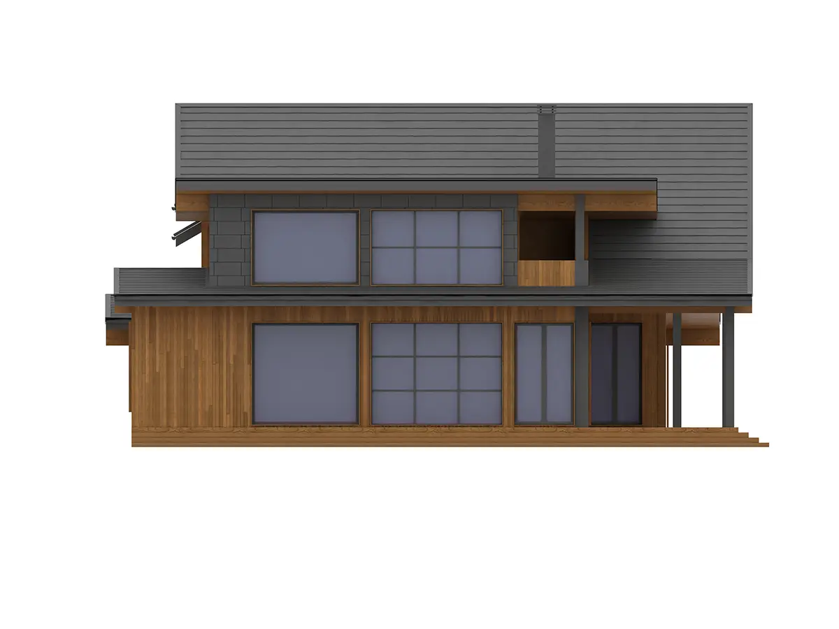 Projekt domu jednorodzinnego o pow. 560 m²: Parterowy z poddaszem użytkowym, 3 Sypialnie, 5 Łazienki, Wiata