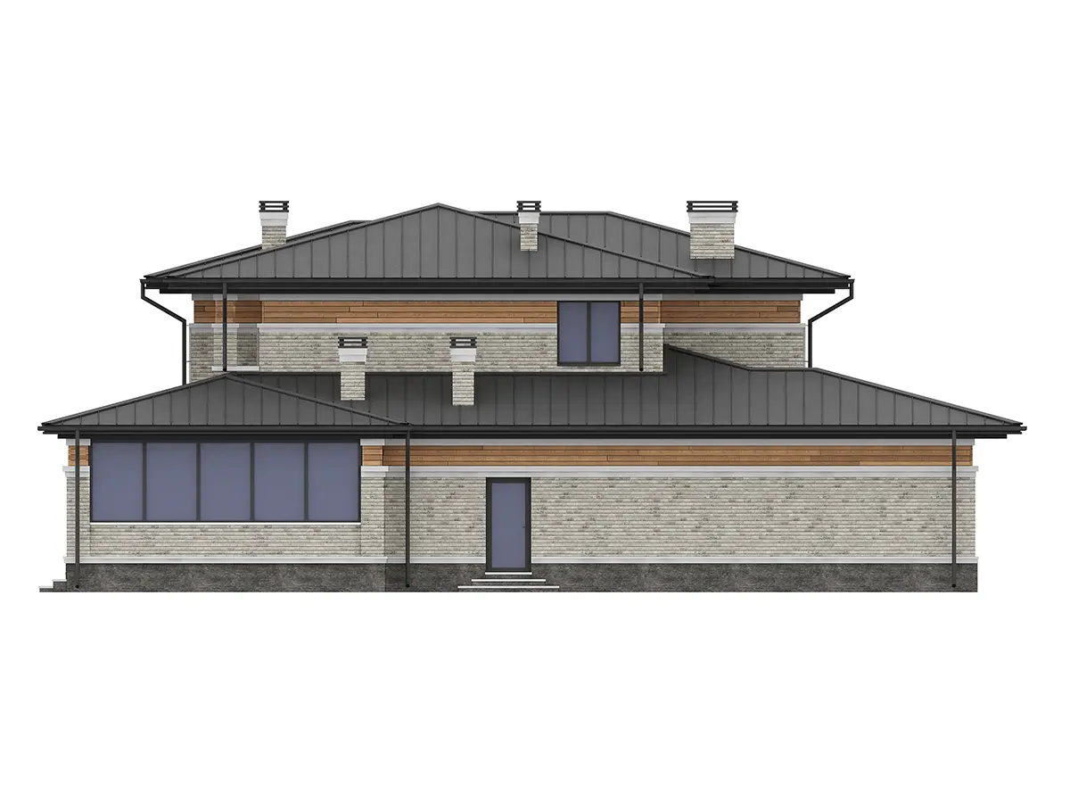 Projekt domu jednorodzinnego o pow. 241 m²: Piętrowy, 3 Sypialnie, 3 Łazienki, Otwarta kuchnia, Garaż