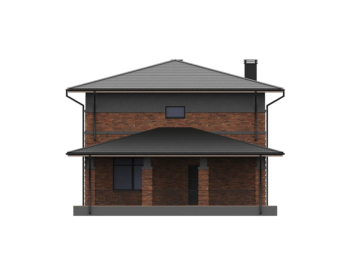 Projekt domu jednorodzinnego o pow. 165 m²: Piętrowy, 4 Sypialnie, Gabinet, 3 Łazienki