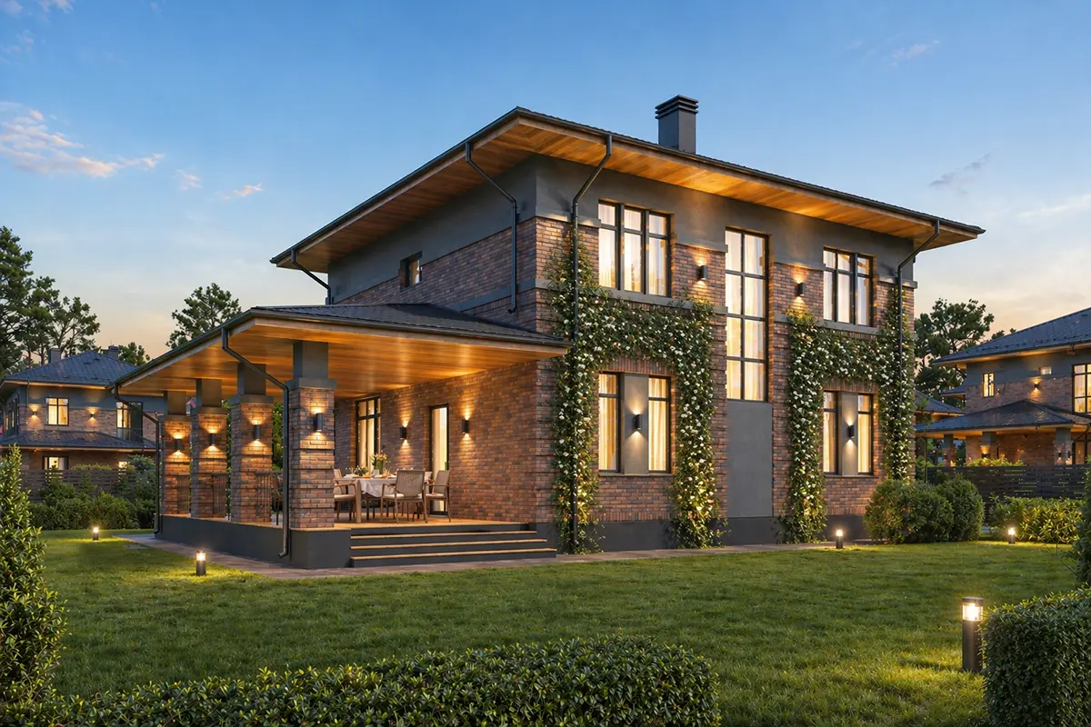 Projekt domu jednorodzinnego o pow. 165 m²: Piętrowy, 4 Sypialnie, Gabinet, 3 Łazienki