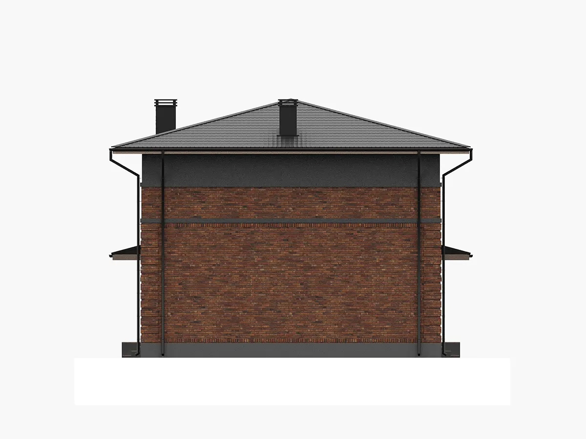 Projekt domu jednorodzinnego o pow. 165 m²: Piętrowy, 4 Sypialnie, Gabinet, 3 Łazienki