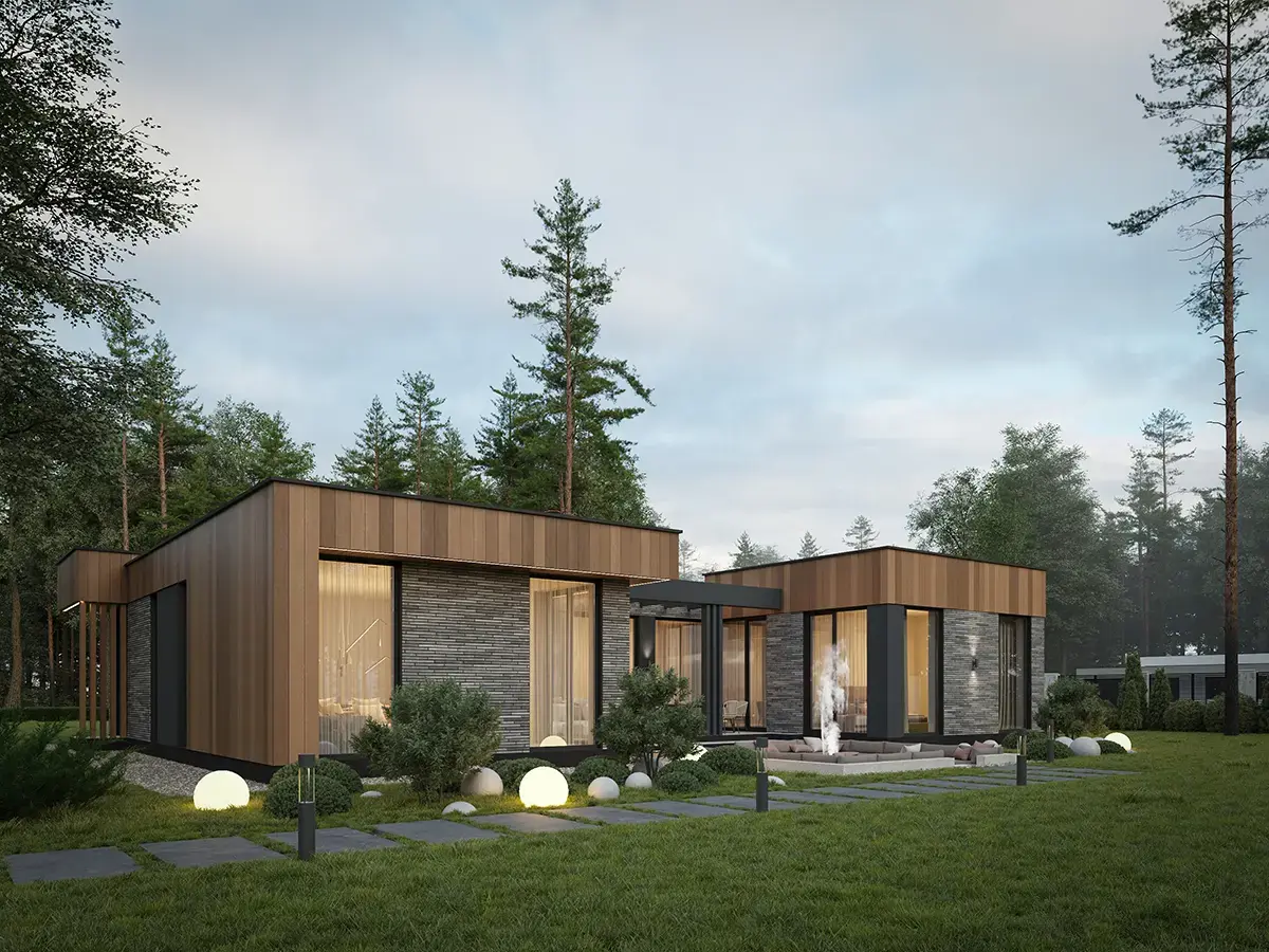 Projekt domu jednorodzinnego o pow. 168 m²: Parterowy, 4 Sypialnie, 2 Łazienki, Otwarta kuchnia