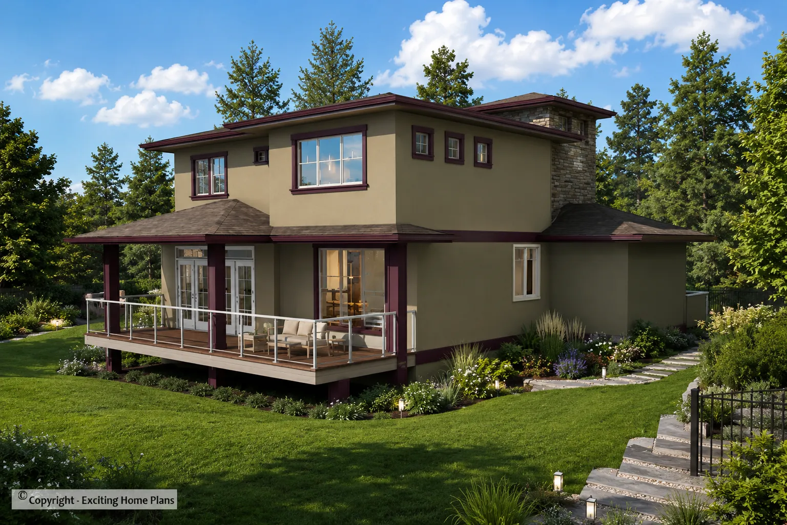 Projekt domu piętrowego o pow. 177 m²: 2 Sypialnie, 2 Łazienki, Otwarta kuchnia, Garaż