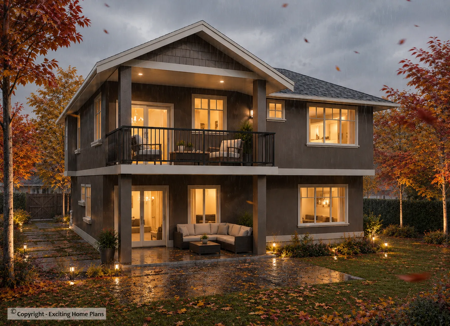 Projekt domu piętrowego o pow. 234 m²: 3 Sypialnie, 3 Łazienki, Garaż
