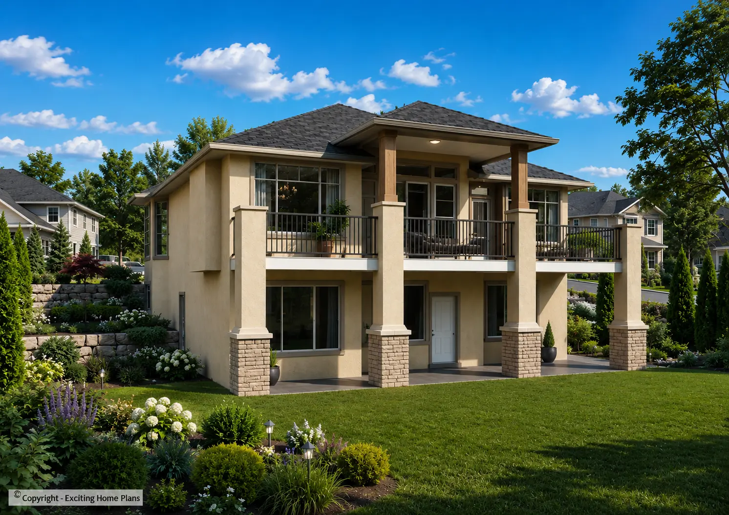Projekt domu parterowego + piwnicą o pow. 305 m²: 3 Sypialnie, 2 Łazienki, Otwarta kuchnia, Garaż