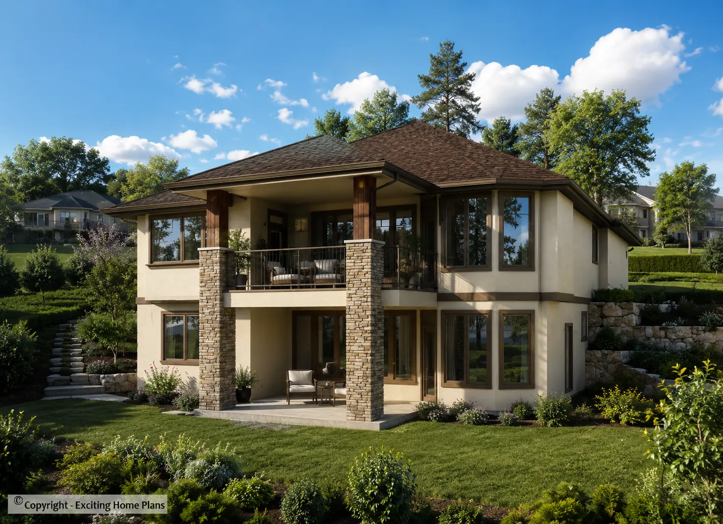 Projekt domu parterowego + piwnicą o pow. 349 m²: 4 Sypialnie, Gabinet, 3 Łazienki, Otwarta kuchnia, Garaż