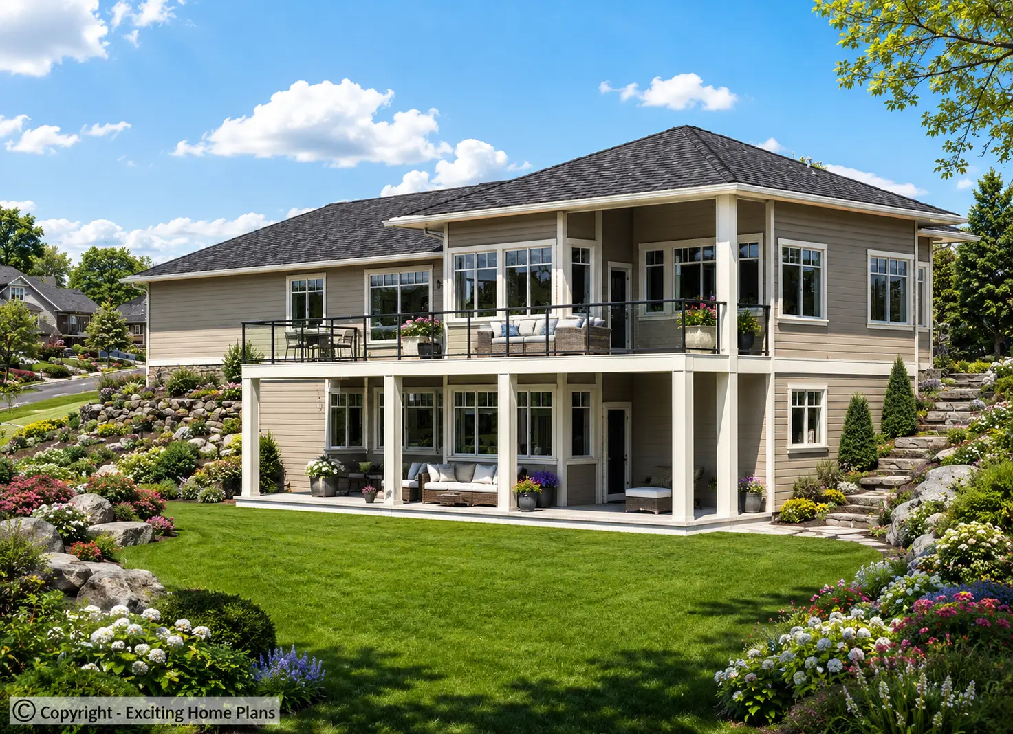 Projekt domu parterowego + piwnicą o pow. 345 m²: 3 Sypialnie, Gabinet, 3 Łazienki, Otwarta kuchnia, Garaż