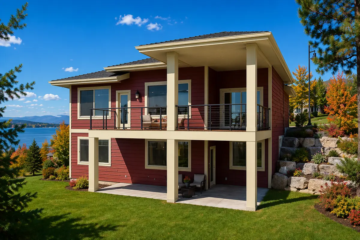 Projekt domu jednorodzinnego o pow. 299 m²: z poddaszem użytkowym, 3 Sypialnie, 3 Łazienki, Garaż