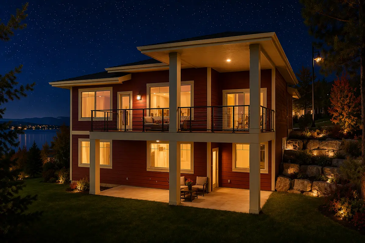 Projekt domu jednorodzinnego o pow. 299 m²: z poddaszem użytkowym, 3 Sypialnie, 3 Łazienki, Garaż