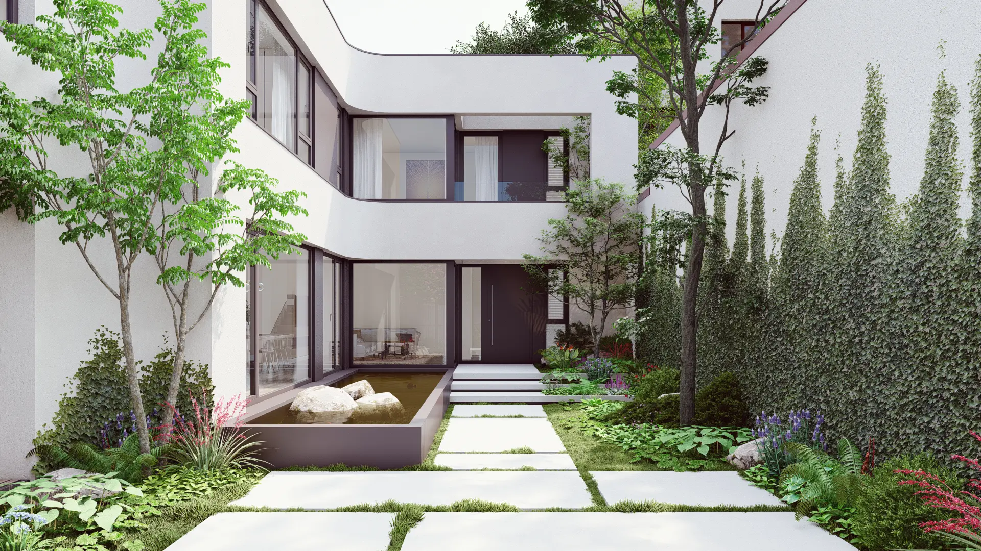 Projekt domu dwupiętrowego o pow. 235 m²: 4 Sypialnie, 3 Łazienki, bez Garażu