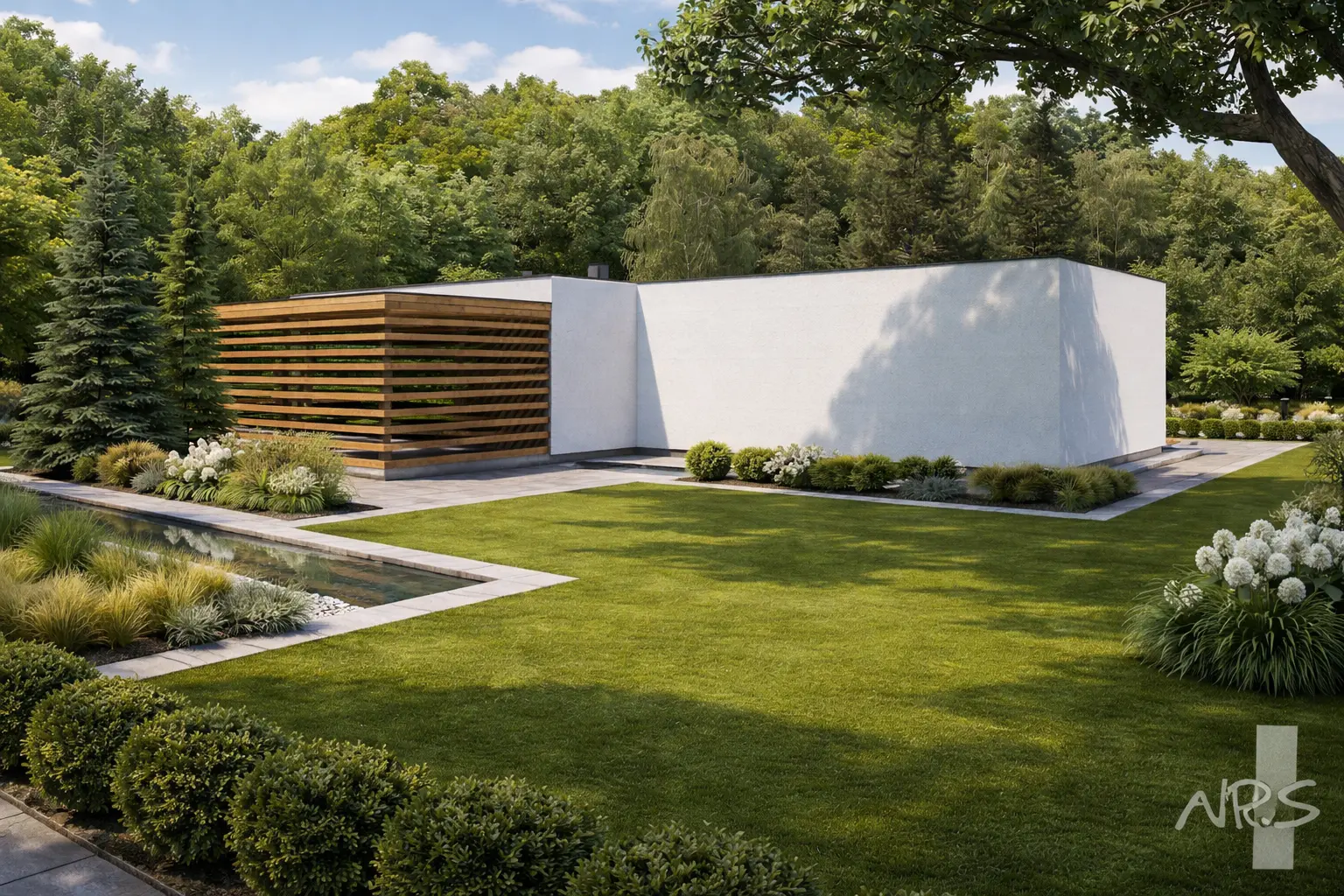 Projekt domu jednorodzinnego o pow. 60 m²: Parterowy, 3 Sypialnie, 2 Łazienki, Wiata