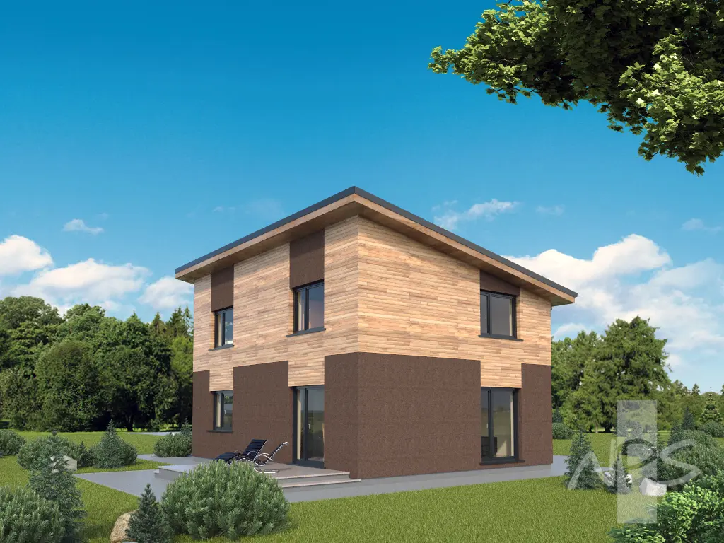 Projekt domu jednorodzinnego o pow. 165 m²: Piętrowy, 3 Sypialnie, 2 Łazienki, Garaż