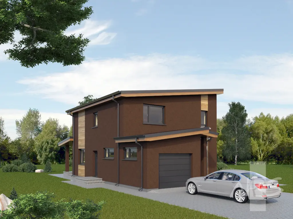 Projekt domu jednorodzinnego o pow. 146 m²: Piętrowy, 3 Sypialnie, 2 Łazienki, Garaż