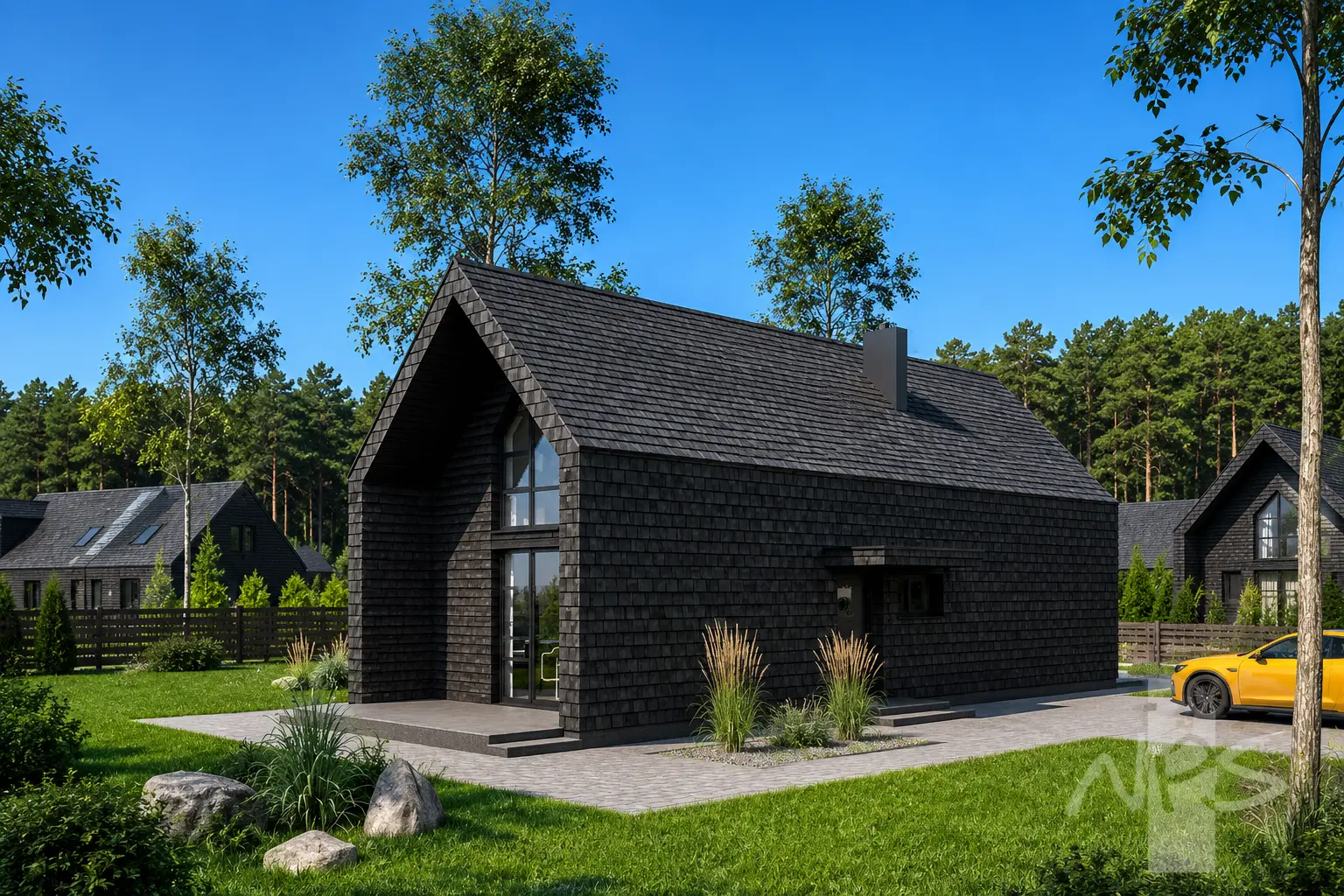 Projekt domu jednorodzinnego o pow. 128 m²: Parterowy z poddaszem użytkowym, 2 Sypialnie, 2 Łazienki