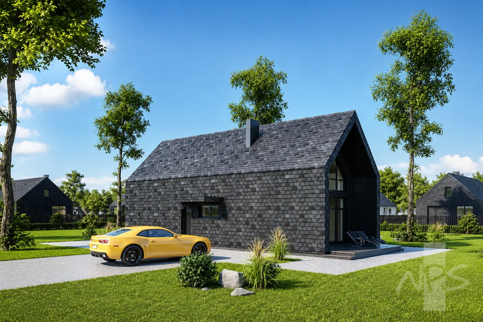 Projekt domu jednorodzinnego o pow. 128 m²: Parterowy z poddaszem użytkowym, 2 Sypialnie, 2 Łazienki