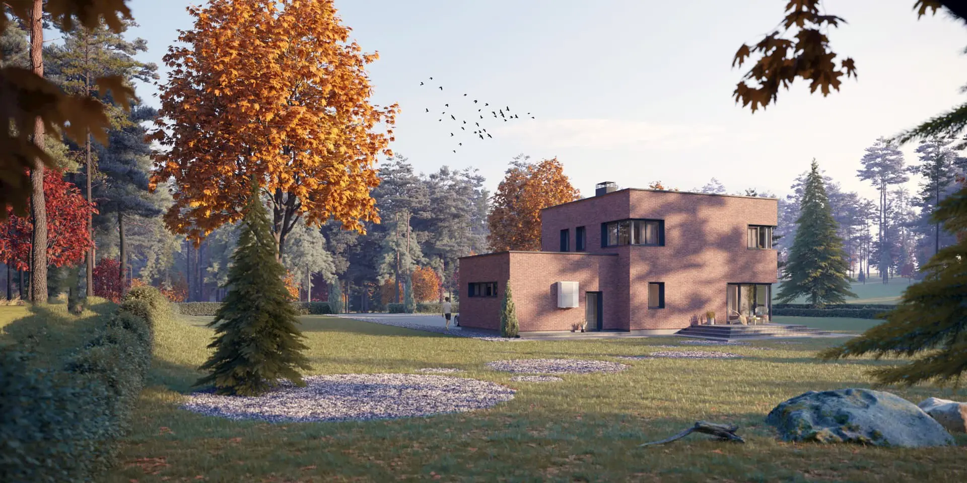 Projekt domu jednorodzinnego o pow. 178 m²: Piętrowy, 3 Sypialnie, 3 Łazienki, Otwarta kuchnia, Garaż