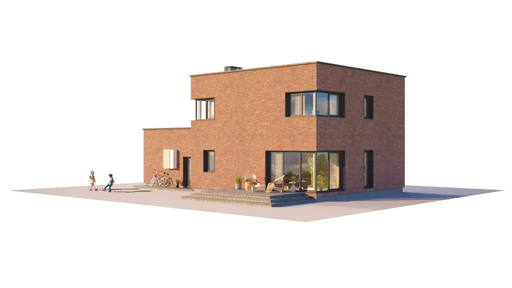 Projekt domu jednorodzinnego o pow. 178 m²: Piętrowy, 3 Sypialnie, 3 Łazienki, Otwarta kuchnia, Garaż