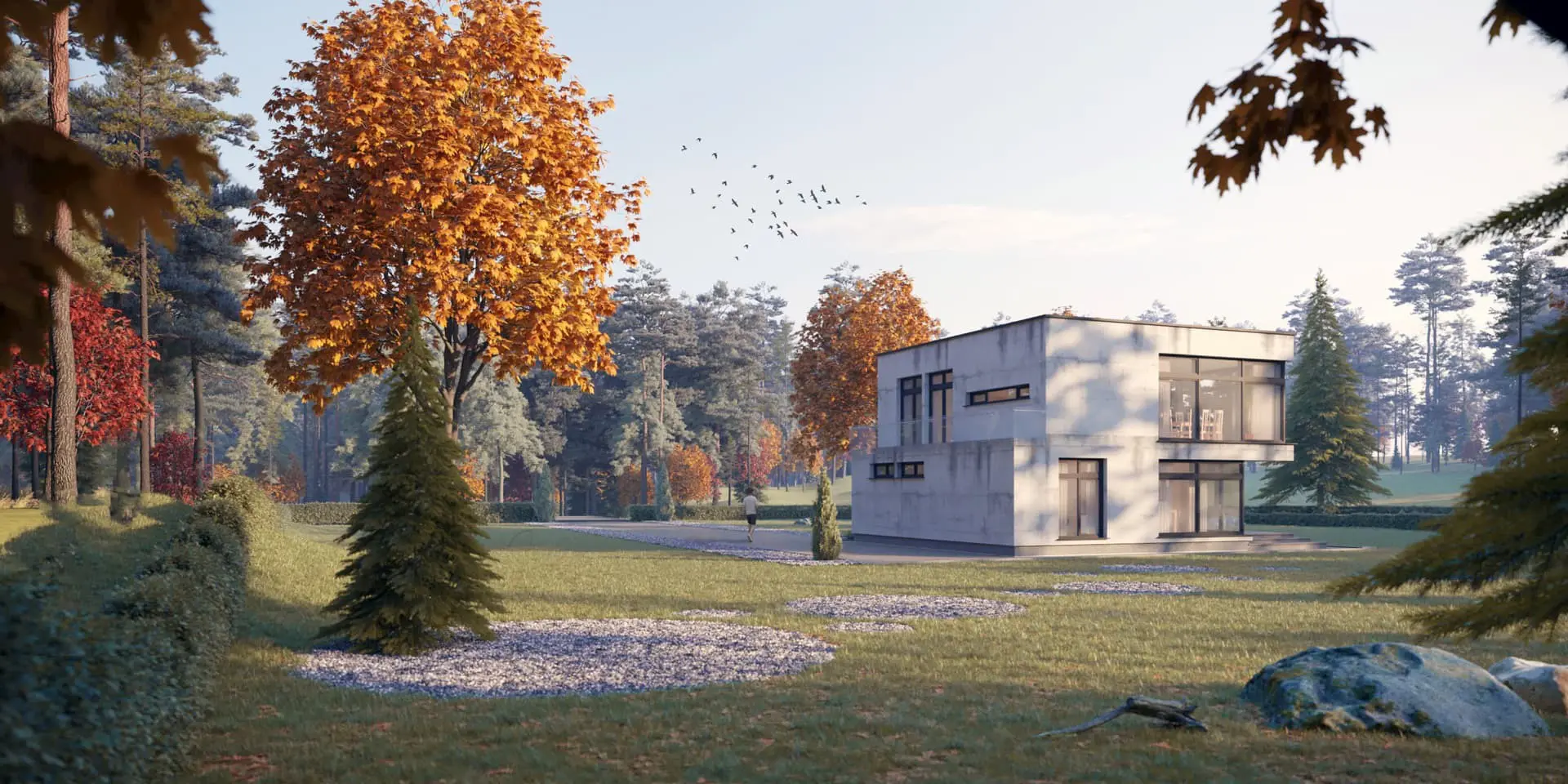 Projekt domu jednorodzinnego o pow. 191 m²: Piętrowy, 3 Sypialnie, Gabinet, 2 Łazienki, Otwarta kuchnia