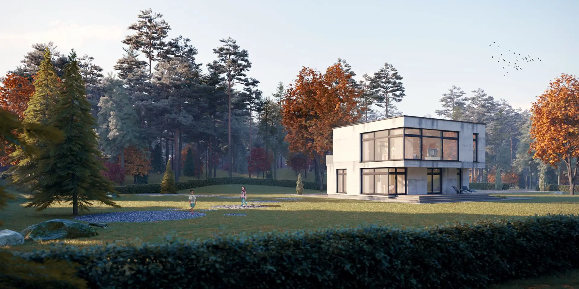 Projekt domu jednorodzinnego o pow. 191 m²: Piętrowy, 3 Sypialnie, Gabinet, 2 Łazienki, Otwarta kuchnia