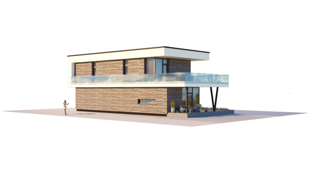 Projekt domu jednorodzinnego o pow. 177 m²: Piętrowy, 3 Sypialnie, 2 Łazienki, Otwarta kuchnia, Garaż