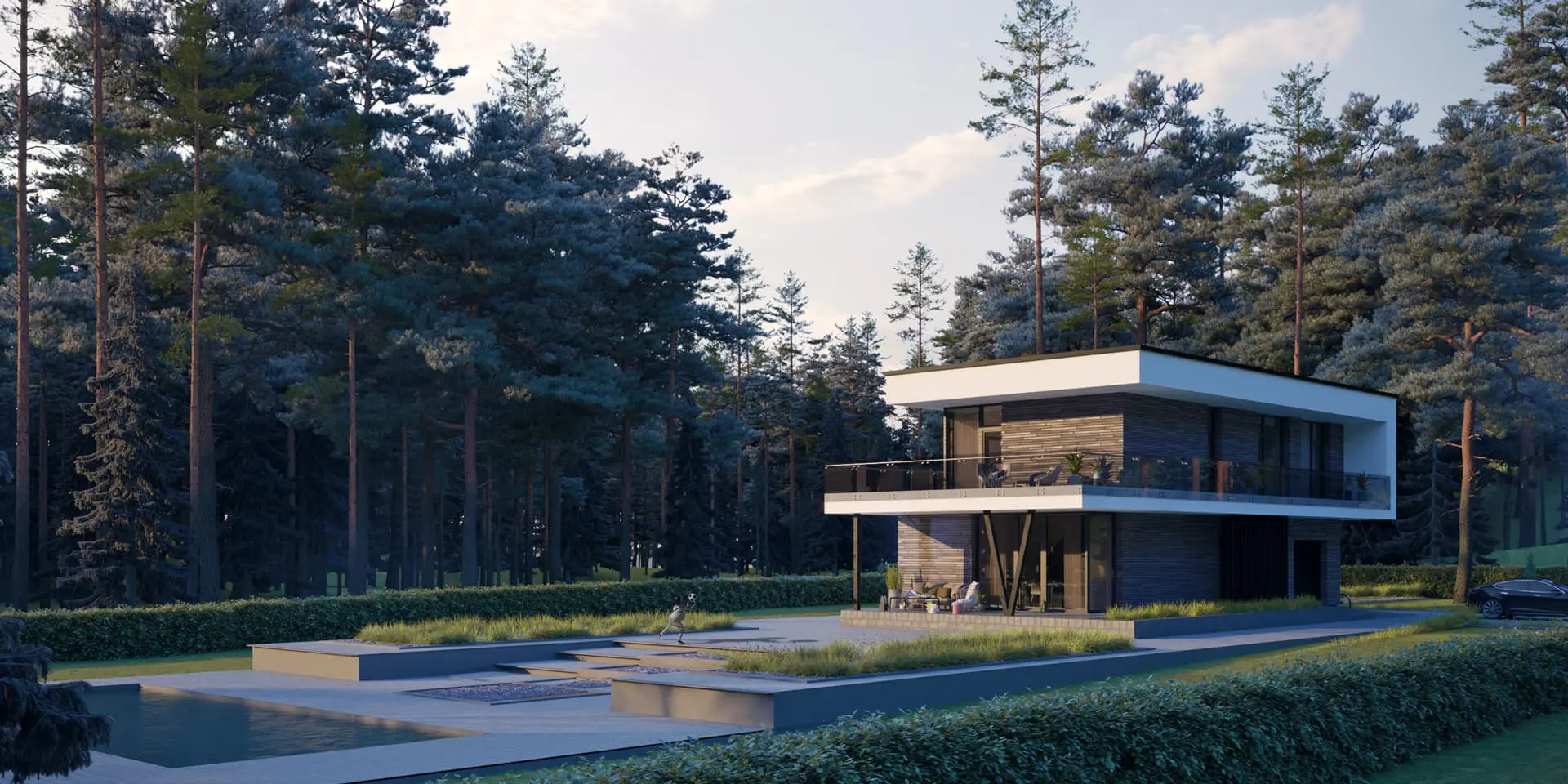 Projekt domu jednorodzinnego o pow. 177 m²: Piętrowy, 3 Sypialnie, 2 Łazienki, Otwarta kuchnia, Garaż