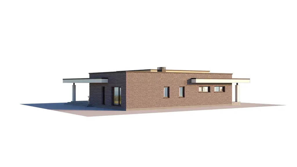 Projekt domu jednorodzinnego o pow. 192 m²: Parterowy, 2 Sypialnie, 3 Łazienki, Otwarta kuchnia, Garaż