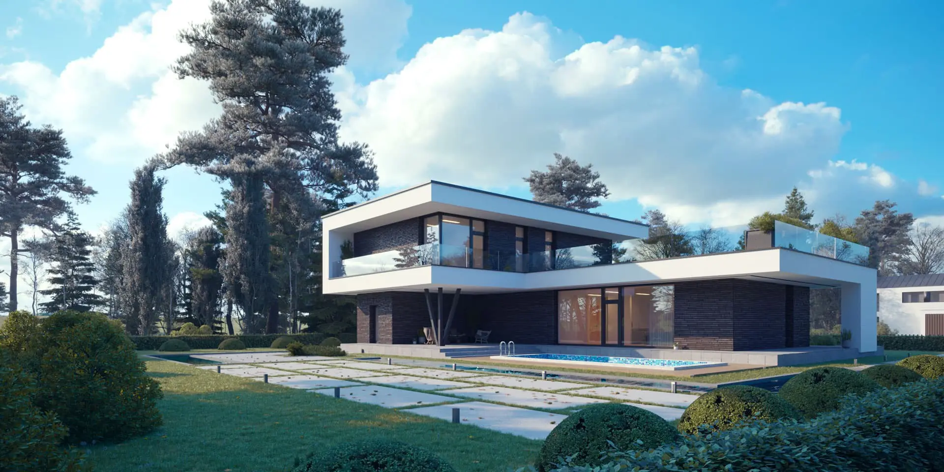 Projekt domu jednorodzinnego o pow. 233 m²: Piętrowy, 3 Sypialnie, 3 Łazienki, Otwarta kuchnia