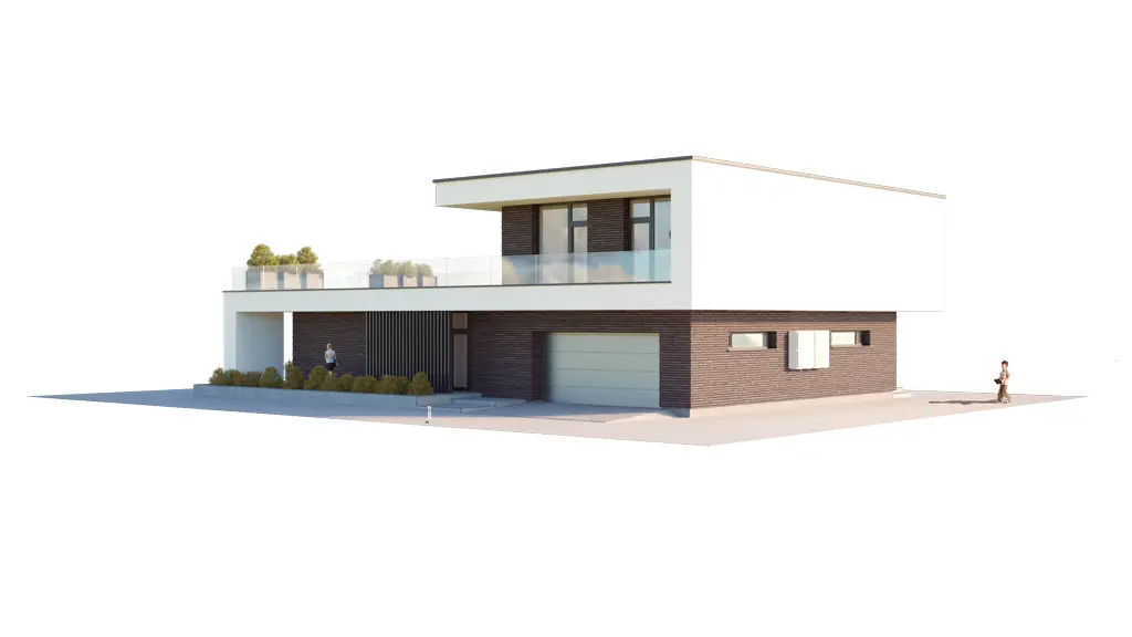 Projekt domu jednorodzinnego o pow. 233 m²: Piętrowy, 3 Sypialnie, 3 Łazienki, Otwarta kuchnia