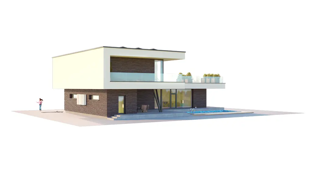 Projekt domu jednorodzinnego o pow. 233 m²: Piętrowy, 3 Sypialnie, 3 Łazienki, Otwarta kuchnia