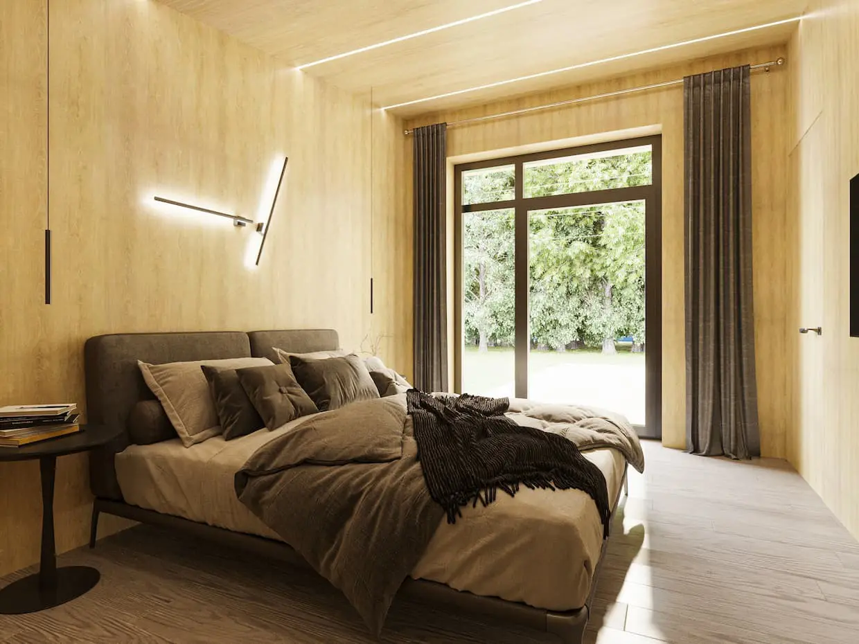 Projekt domu jednorodzinnego o pow. 90 m²: Parterowy, 2 Sypialnie, 1 Łazienki