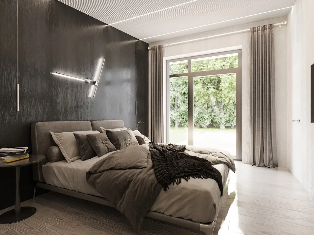 Projekt domu jednorodzinnego o pow. 50 m²: Parterowy, 2 Sypialnie, 1 Łazienki, Otwarta kuchnia