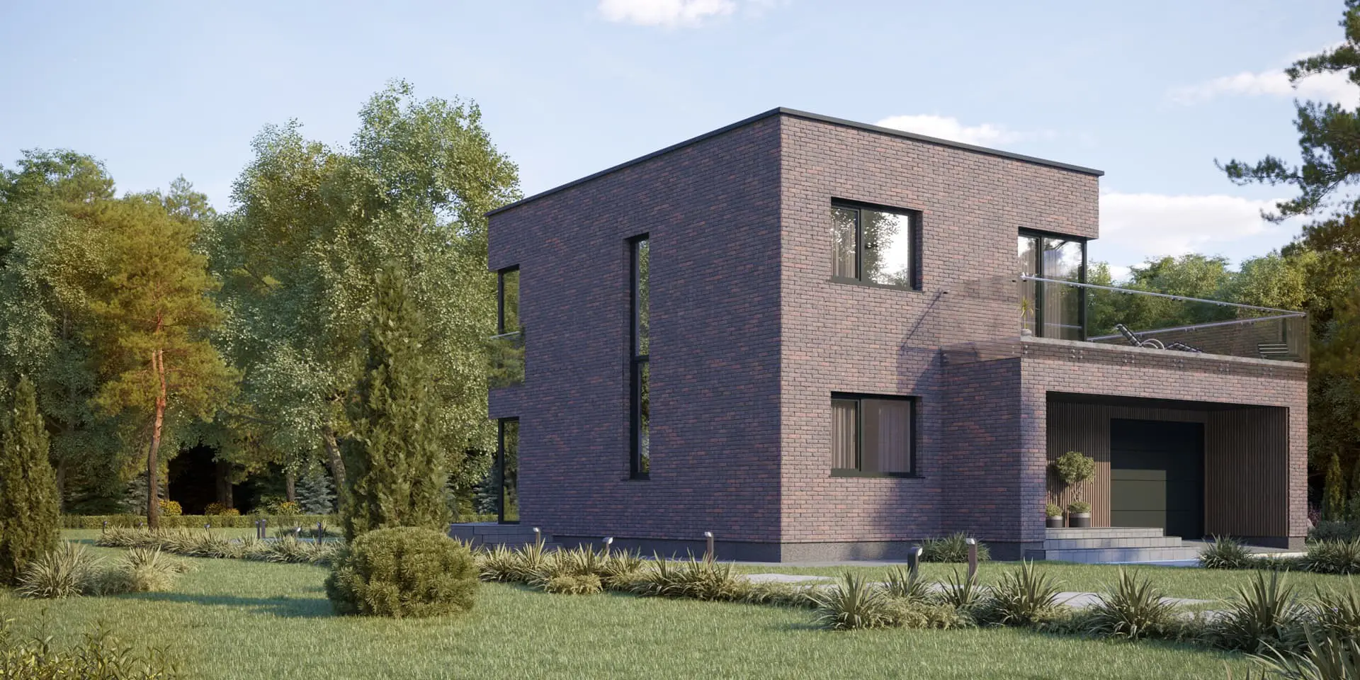 Projekt domu jednorodzinnego o pow. 153 m²: Piętrowy, 3 Sypialnie, Gabinet, 2 Łazienki, Otwarta kuchnia, Garaż