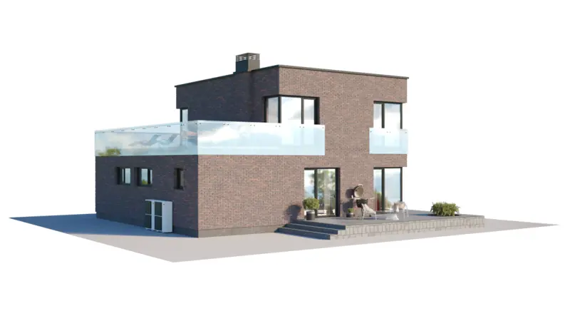 Projekt domu jednorodzinnego o pow. 153 m²: Piętrowy, 3 Sypialnie, Gabinet, 2 Łazienki, Otwarta kuchnia, Garaż