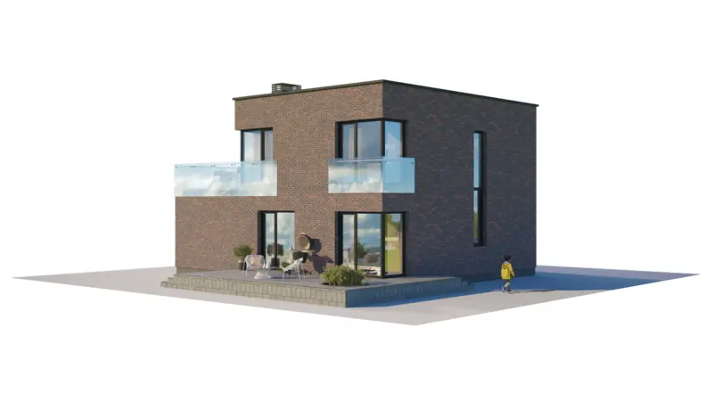 Projekt domu jednorodzinnego o pow. 153 m²: Piętrowy, 3 Sypialnie, Gabinet, 2 Łazienki, Otwarta kuchnia, Garaż