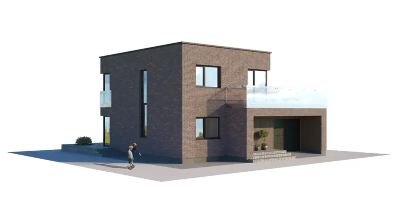 Projekt domu jednorodzinnego o pow. 153 m²: Piętrowy, 3 Sypialnie, Gabinet, 2 Łazienki, Otwarta kuchnia, Garaż